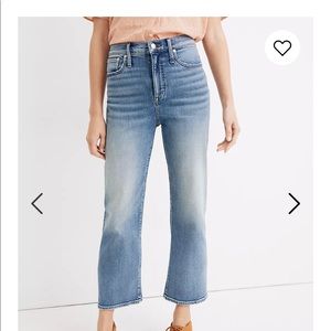 Madewell Slim Wide-Leg Crop Jeans Reggie Wash 26